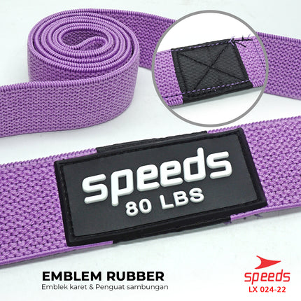 SPEEDS Hip Resistance Band Booty Band Hip Band Karet Yoga Belt Strap Stretching Power Band Karet Fitness Keseimbangan 024-22