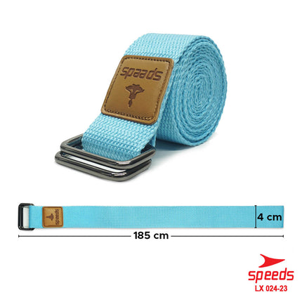 SPEEDS Yoga Strap Yoga Belt Tali Yoga Ring Yoga Stretching Strap Power Band (185cm) Resistance Band Anti Slip Karet Fitness Pilates Pose 024-23