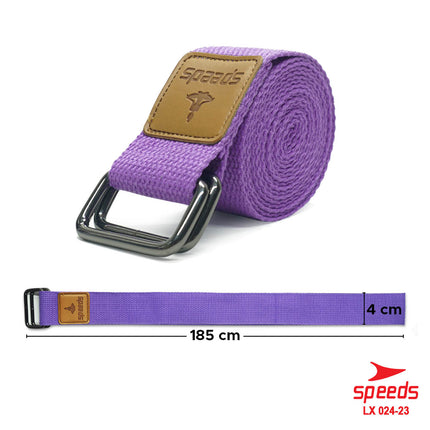 SPEEDS Yoga Strap Yoga Belt Tali Yoga Ring Yoga Stretching Strap Power Band (185cm) Resistance Band Anti Slip Karet Fitness Pilates Pose 024-23