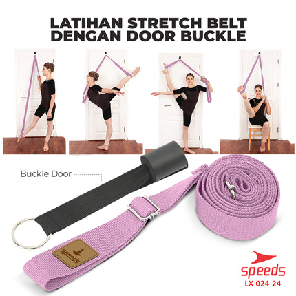 SPEEDS Yoga Strap Yoga Belt Tali Yoga Pintu Ring Yoga Stretching Strap Power Peregangan Olahraga 024-24