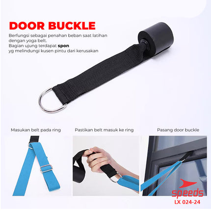 SPEEDS Yoga Strap Yoga Belt Tali Yoga Pintu Ring Yoga Stretching Strap Power Peregangan Olahraga 024-24