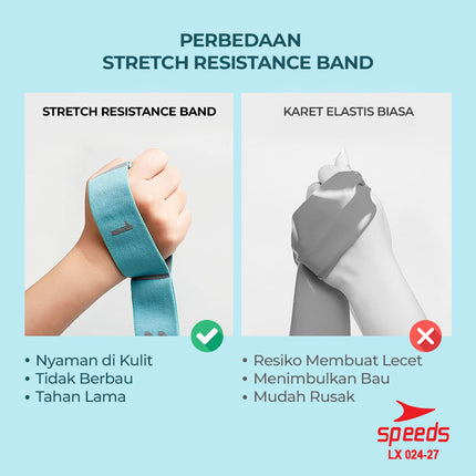 SPEEDS Yoga Strap 8 Loops Yoga Stretching Exercise Strap Woven Yoga Pilates Power Band Karet Fitness Back Band Lentur Resistance 024-27