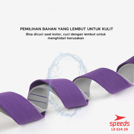 SPEEDS Yoga Strap Yoga Belt Tali Yoga Ring Yoga Stretching Strap Power Band Resistance Band Karet Fitnes Legs Stretch Power Band Woven Fitness 024-29