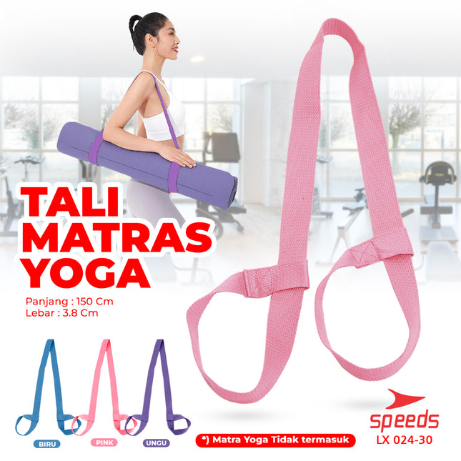 SPEEDS Yoga Mat Tas Sarung Strap Belt Stretch Resistance Band Gym Tali Karet Fitness Power Band Fleksibel Elastis 024-30