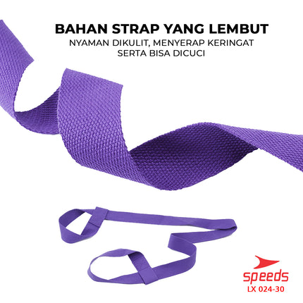 SPEEDS Yoga Mat Tas Sarung Strap Belt Stretch Resistance Band Gym Tali Karet Fitness Power Band Fleksibel Elastis 024-30