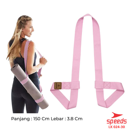 SPEEDS Yoga Mat Tas Sarung Strap Belt Stretch Resistance Band Gym Tali Karet Fitness Power Band Fleksibel Elastis 024-30