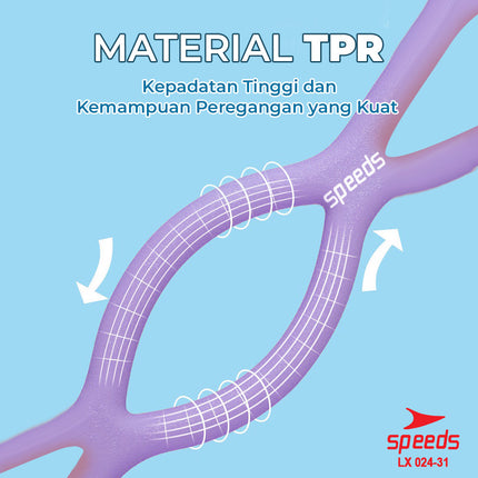 SPEEDS Tali Yoga Elastis 10mm Yoga Pull Rope Stretching Alat Fitness Olahraga Gym Resistance Band 024-31