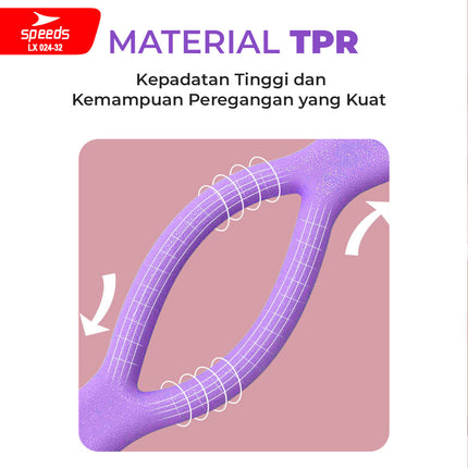 SPEEDS Tali Yoga Yoga Pull Rope Resistance Band Elastis 10mm Yoga Alat Fitness Olahraga Gym 024-32