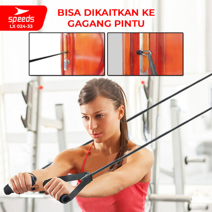 SPEEDS Tali Resistance Elastis Tali Stretching Fitness Olahraga Gym Resistance Tube 024-33