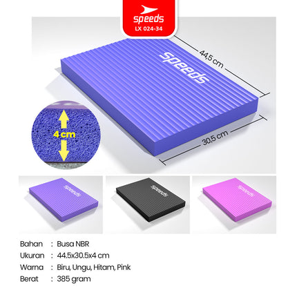 SPEEDS Balance Pad Knee Pad Bantalan Yoga Olahraga Matras Lutut Pilates Empuk Cushion 024-34