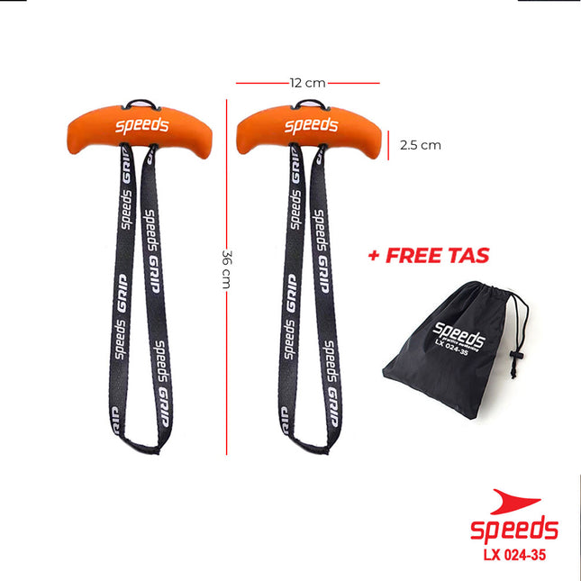 SPEEDS Horn Fitness Handles Grip Fitnes Handle Pull Up Weight Lifting Support Perlengkapan Gym  024-35