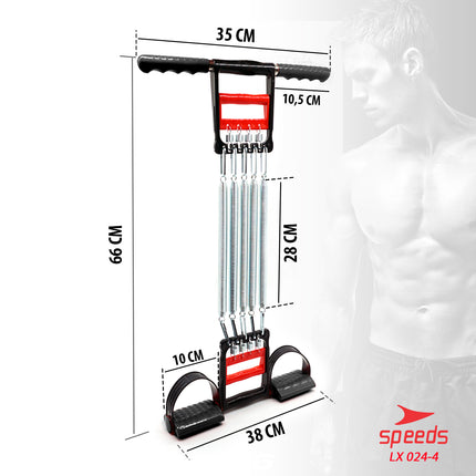 SPEEDS Spring Chest Pull Excerciser / Alat Fitness 3in1 Portable berkualitas 024-4