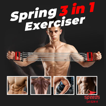 SPEEDS Spring Chest Pull Excerciser / Alat Fitness 3in1 Portable berkualitas 024-4