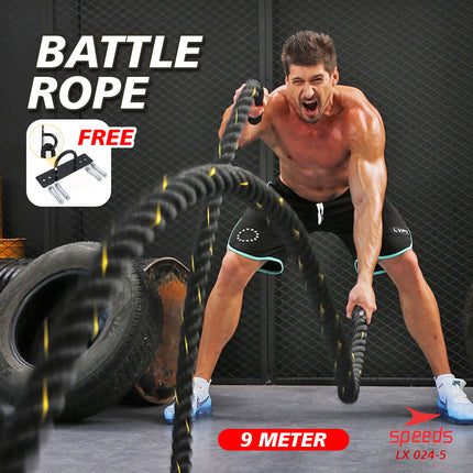 SPEEDS Battle Rope Tali Fitness Battling Ropes Gym waves rope crossfit mma muaythai 9 Meter 024-5