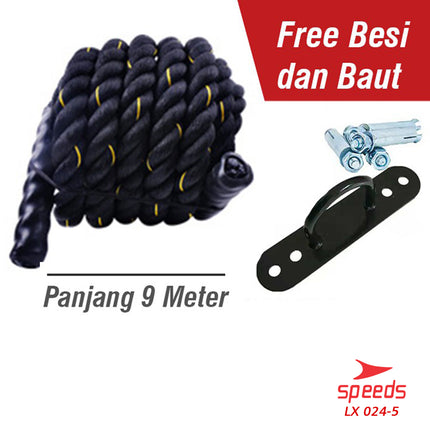 SPEEDS Battle Rope Tali Fitness Battling Ropes Gym waves rope crossfit mma muaythai 9 Meter 024-5