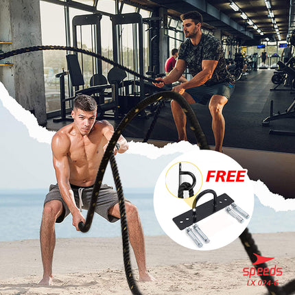 SPEEDS Tali Fitness Battle Rope Battling Ropes Gym waves rope crossfit mma muaythai 12 Meter 024-6