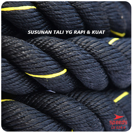 SPEEDS Tali Fitness Battle Rope Battling Ropes Gym waves rope crossfit mma muaythai 12 Meter 024-6