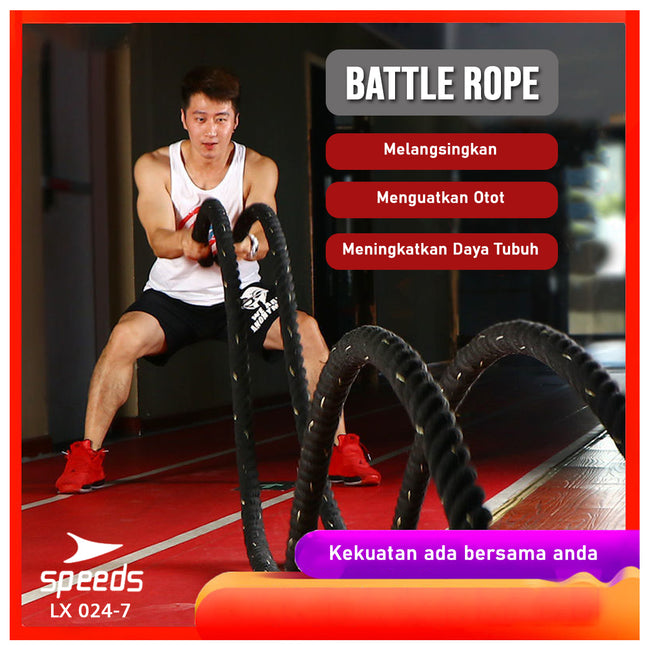 SPEEDS Tali Fitness Battling Ropes Gym waves rope crossfit mma muaythai 15 Meter 024-7