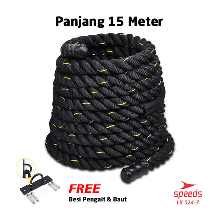 SPEEDS Tali Fitness Battling Ropes Gym waves rope crossfit mma muaythai 15 Meter 024-7