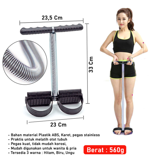 SPEEDS Tummy Trimmer alat fitness alat olahraga pengecil perut dan pembakar lemak Spring 024-8