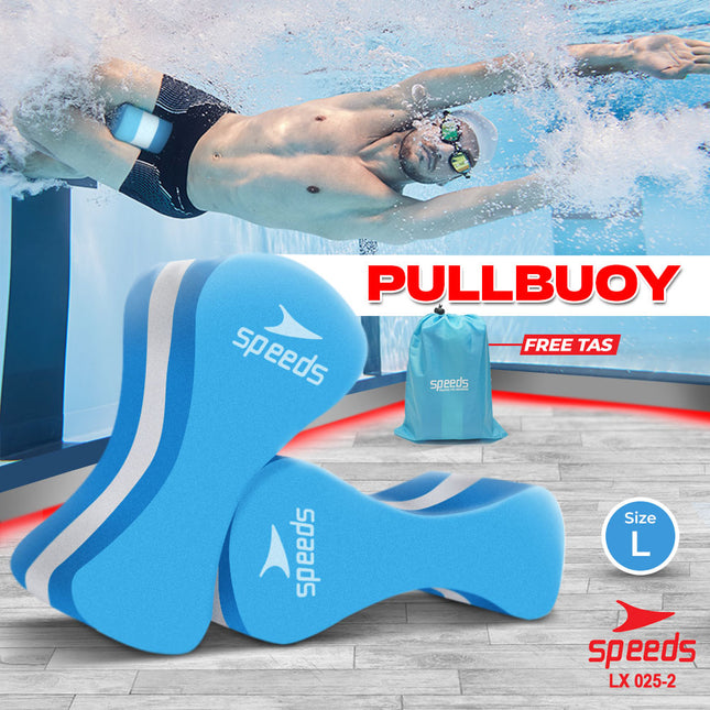 SPEEDS Pullbuoy Pelampung Busa Alat Bantu Renang Belajar Berenang Anak Dewasa Jepit Paha 025-2