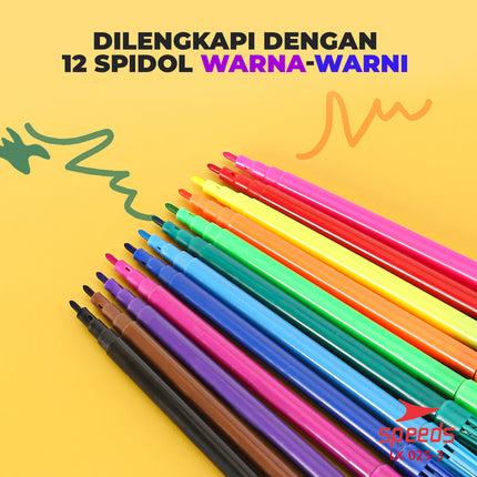 SPEEDS Meja Anak Belajar Karakter Meja Gambar Proyektor Mainan Edukasi Meja Lukis Anak 025-3