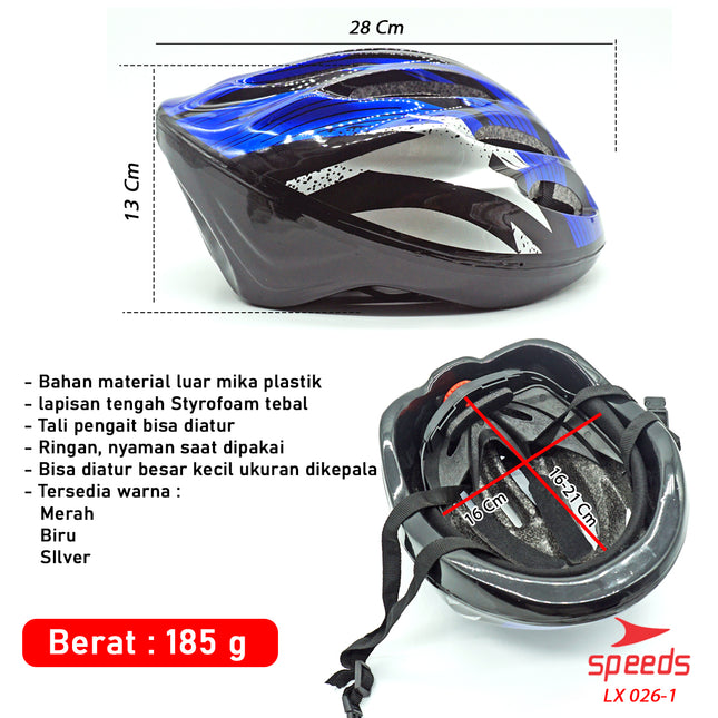 SPEEDS Helm Sepeda Cycling Unisex Helmet Pelindung Kepala untuk Pria / Wanita 026-1