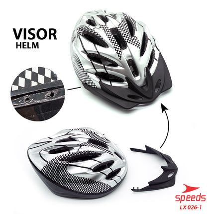 SPEEDS Helm Sepeda Cycling Unisex Helmet Pelindung Kepala untuk Pria / Wanita 026-1