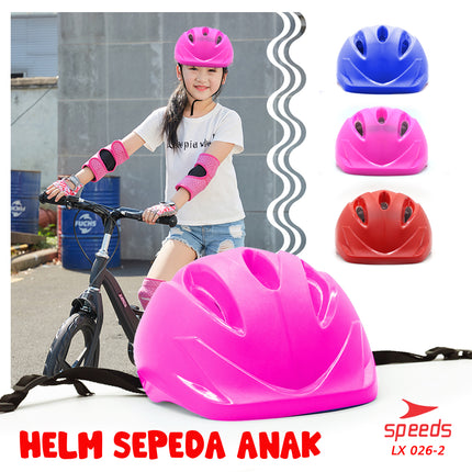 SPEEDS Helm Sepeda Anak untuk Skate board atau sepeda Ultra Ringan Untuk Keamanan 026-2