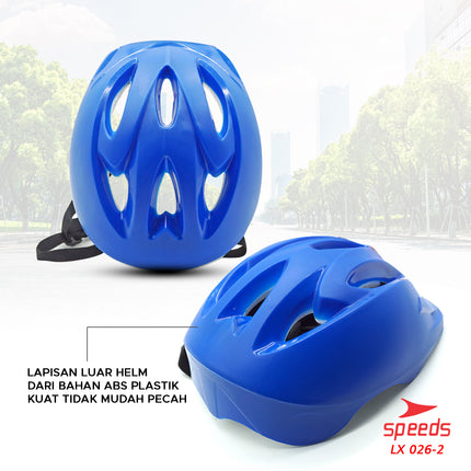 SPEEDS Helm Sepeda Anak untuk Skate board atau sepeda Ultra Ringan Untuk Keamanan 026-2