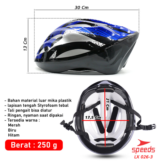 SPEEDS Helm Sepeda Gunung Balap Unisex Shockproof  026-3