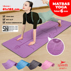 SPEEDS Matras Yoga TPE 6mm Alas Yoga Mat Alas Olahraga Karpet Spons Gym Berstandar SNI 027-1