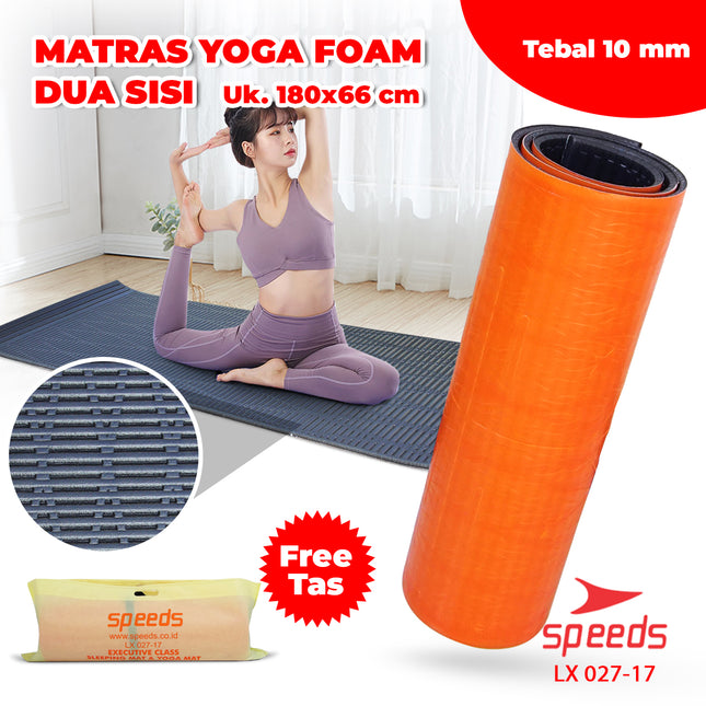 SPEEDS Matras Yoga Lipat Outdoor Duduk XPE Polos Olahraga Yoga Playmat Playmate Baby Tebal Karpet Camping Kasur Tidur Gunung 027-17