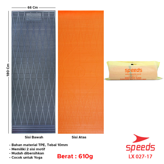 SPEEDS Matras Yoga Lipat Outdoor Duduk XPE Polos Olahraga Yoga Playmat Playmate Baby Tebal Karpet Camping Kasur Tidur Gunung 027-17