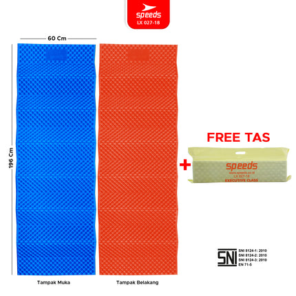 SPEEDS Plain XPE Folding Seat Mat Sports Yoga Playmat Thick Outdoor Carpet Camping Mat with SNI 027-18 Standard