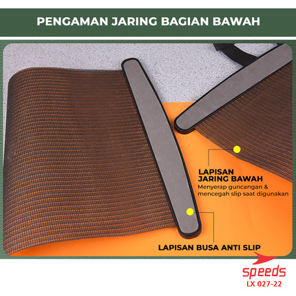 SPEEDS Sliding Mat Alat Fitness Gesek Kaki Portabel Alat Olahraga Gym Sport Gesek Glider Mat 027-22
