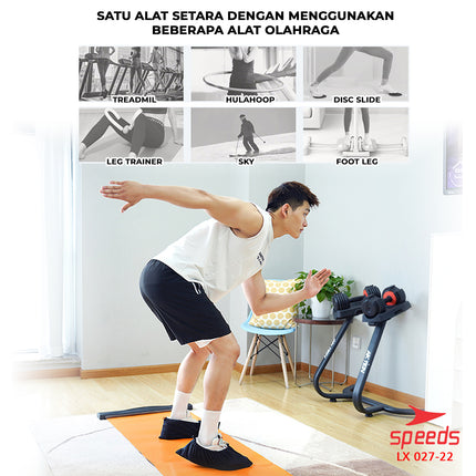 SPEEDS Sliding Mat Alat Fitness Gesek Kaki Portabel Alat Olahraga Gym Sport Gesek Glider Mat 027-22