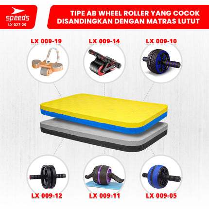 SPEEDS Matras Lutut 50x30x4cm Knee Pad EVA Alas Ab Wheel Evamat Bantalan Ab Roller Cushion Pad LX 027-29