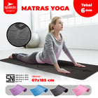 SPEEDS Matras Yoga TPE Tebal 6mm Alas Yoga Mat Alas Yoga Karpet Gym Gulung Berstandar SNI 027-3