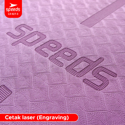 SPEEDS Matras Yoga TPE Tebal 6mm Alas Yoga Mat Alas Yoga Karpet Gym Gulung Berstandar SNI 027-3