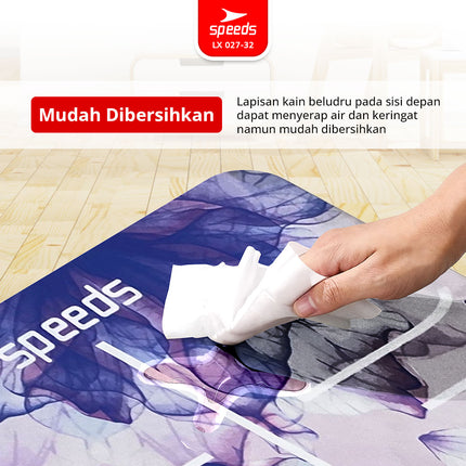 SPEEDS Alas Yoga Mat Karet Matras Yoga Senam Lantai Portabel Anti Air Slip Karpet Olahraga 027-32