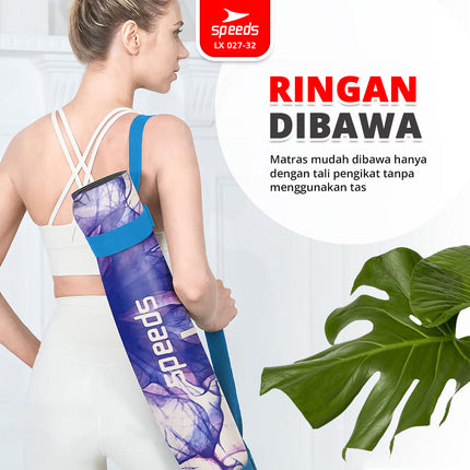 SPEEDS Alas Yoga Mat Karet Matras Yoga Senam Lantai Portabel Anti Air Slip Karpet Olahraga 027-32