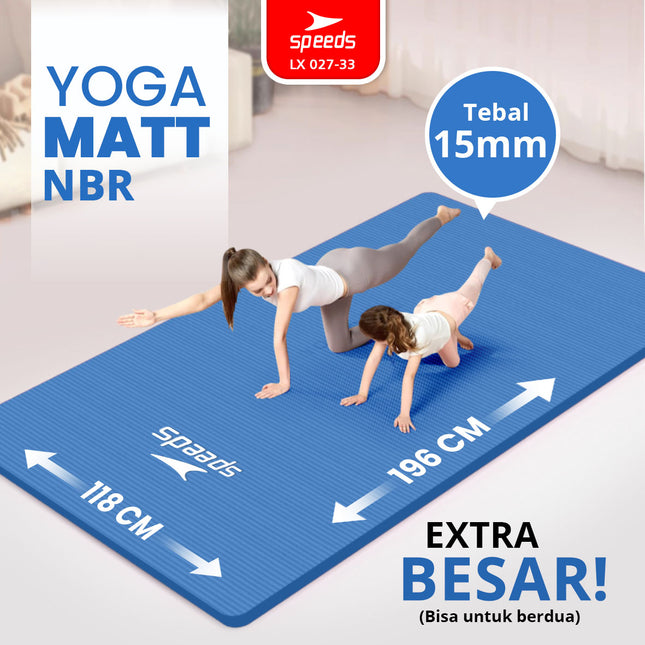SPEEDS Yoga Mat Matras Yoga 196x115x30mm 027-33