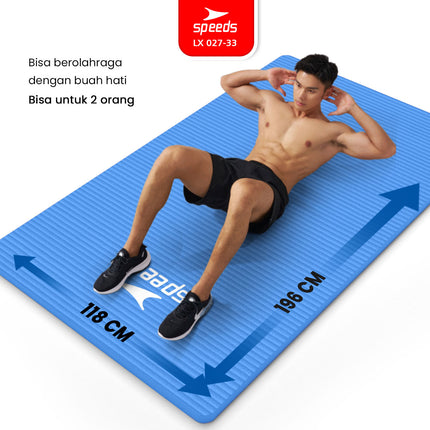 SPEEDS Yoga Mat 196x115x30mm Anti-Slip Thick Extra Large Yoga Mat Exercise Mat LX 027-33