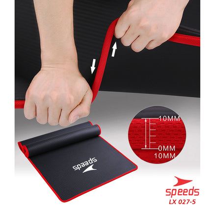SPEEDS Matras Yoga NBR Tebal 10mm Premium Alas Olahraga Yoga Karpet Mat Spons Gym 027-5