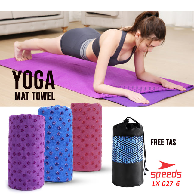 SPEEDS Yoga Towel Mat Handuk Yoga Matrass Anti Bacterial Washable Portable Untuk Fitness 027-6