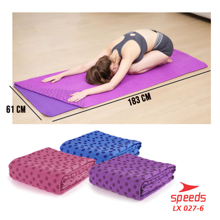 SPEEDS Yoga Towel Mat Handuk Yoga Matrass Anti Bacterial Washable Portable Untuk Fitness 027-6