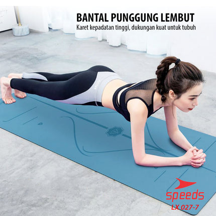 SPEEDS Matras Yoga Mat Pu Karet Matras Premium Karpet Spons Speeds bonus tas 027-7