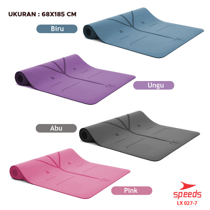 SPEEDS Matras Yoga Mat Pu Karet Matras Premium Karpet Spons Speeds bonus tas 027-7