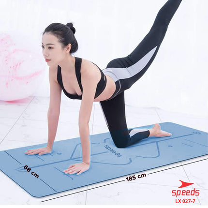 SPEEDS Matras Yoga Mat Pu Karet Matras Premium Karpet Spons Speeds bonus tas 027-7